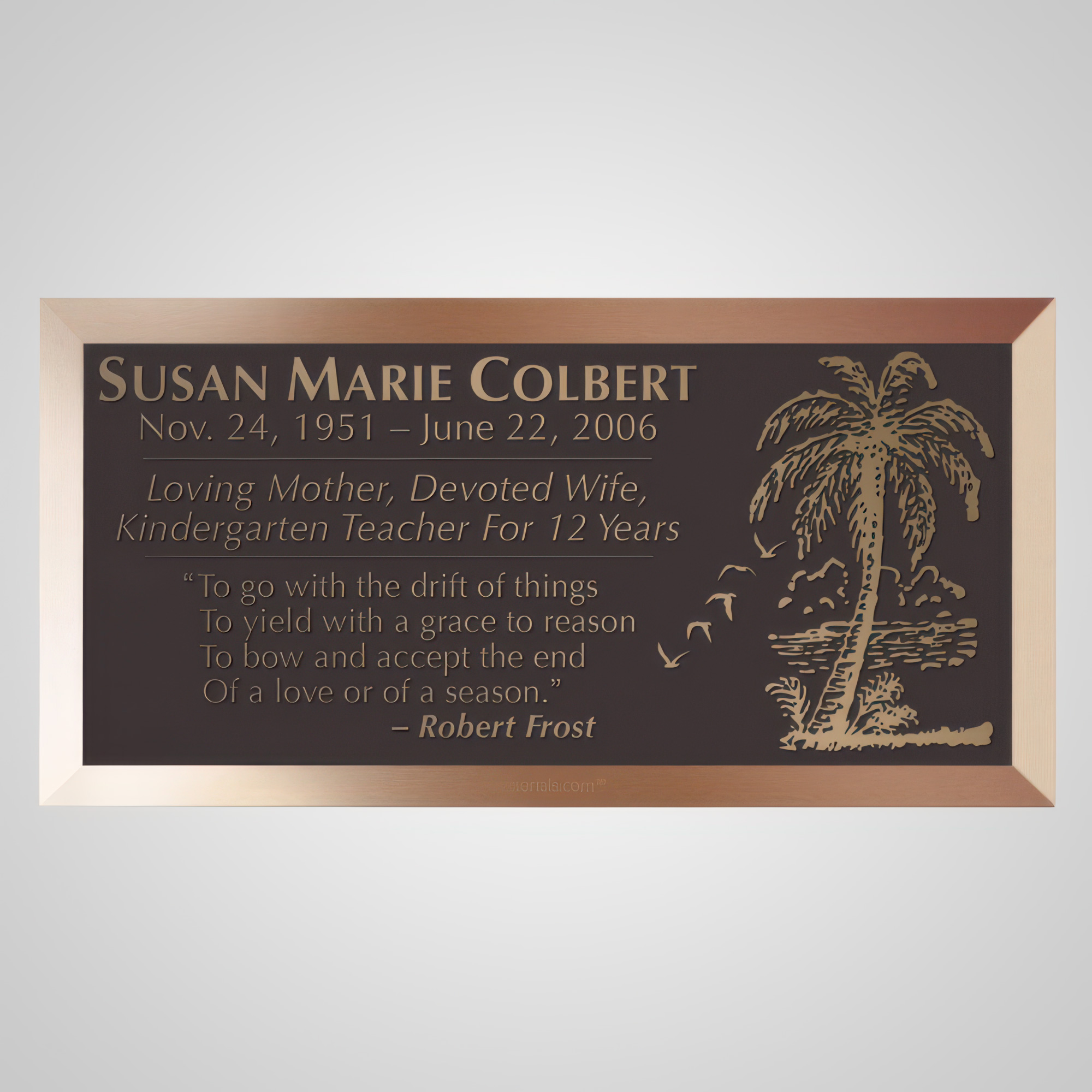 Seagulls Bronze Plaque
