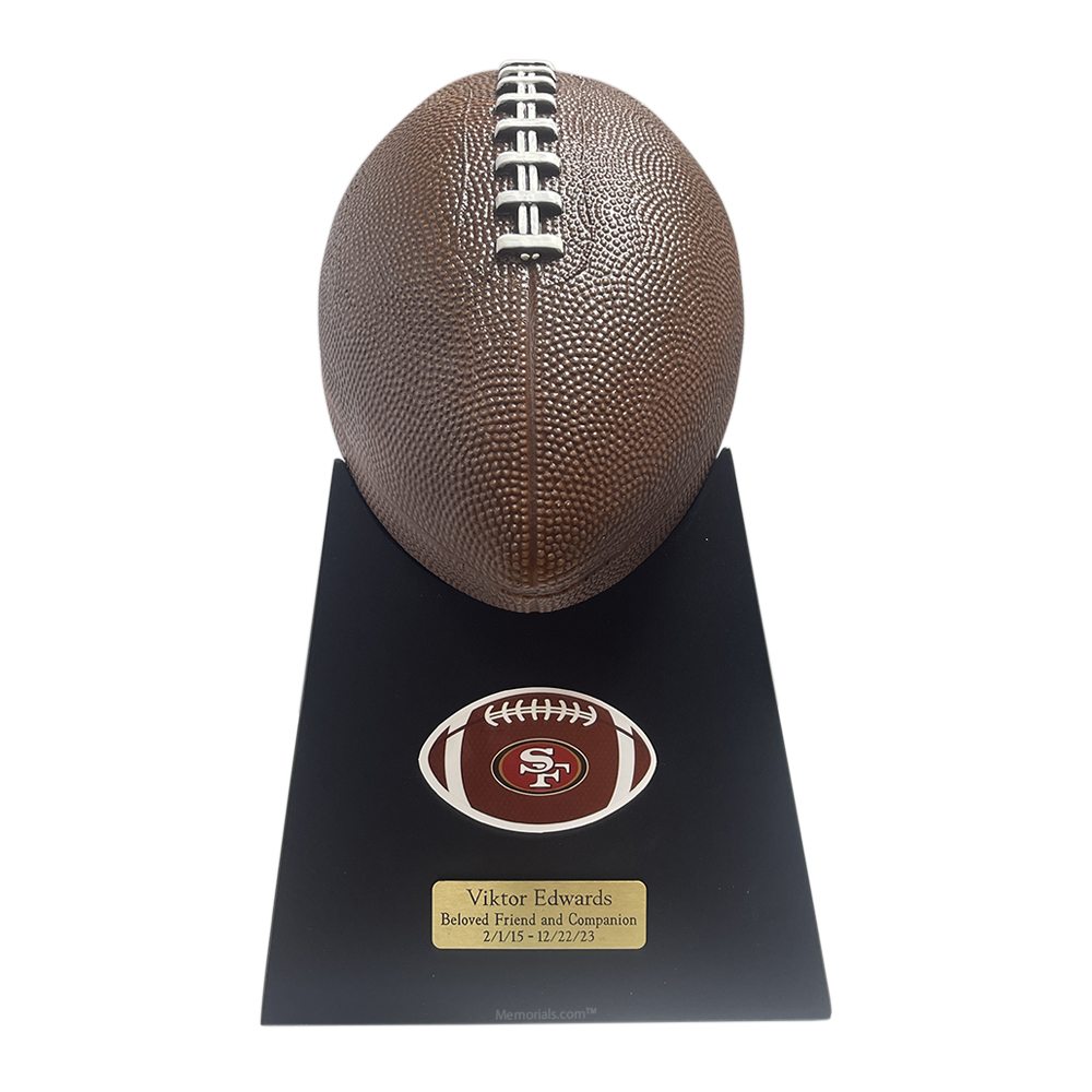 49ers Football Cremation Urn 49ers Football Cremation Urn