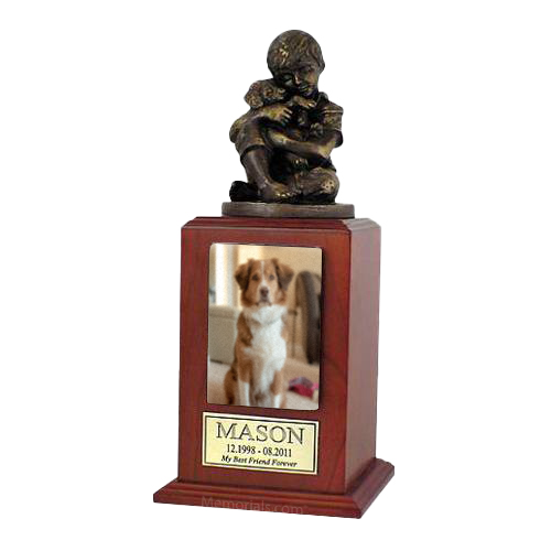 Best Friend Dog Cherry Large Cremation Urn
