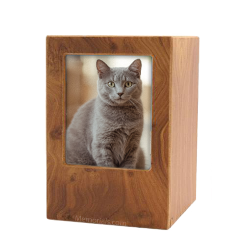 Natural Pet Medium Photo Wood Urn