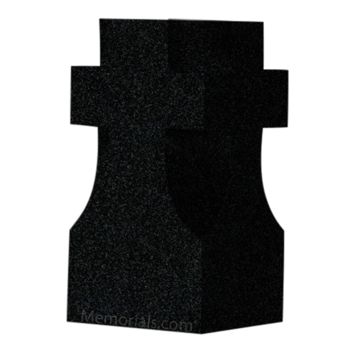 India Black Cross Granite Vase