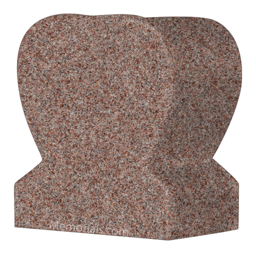 Morning Rose Heart Granite Vase