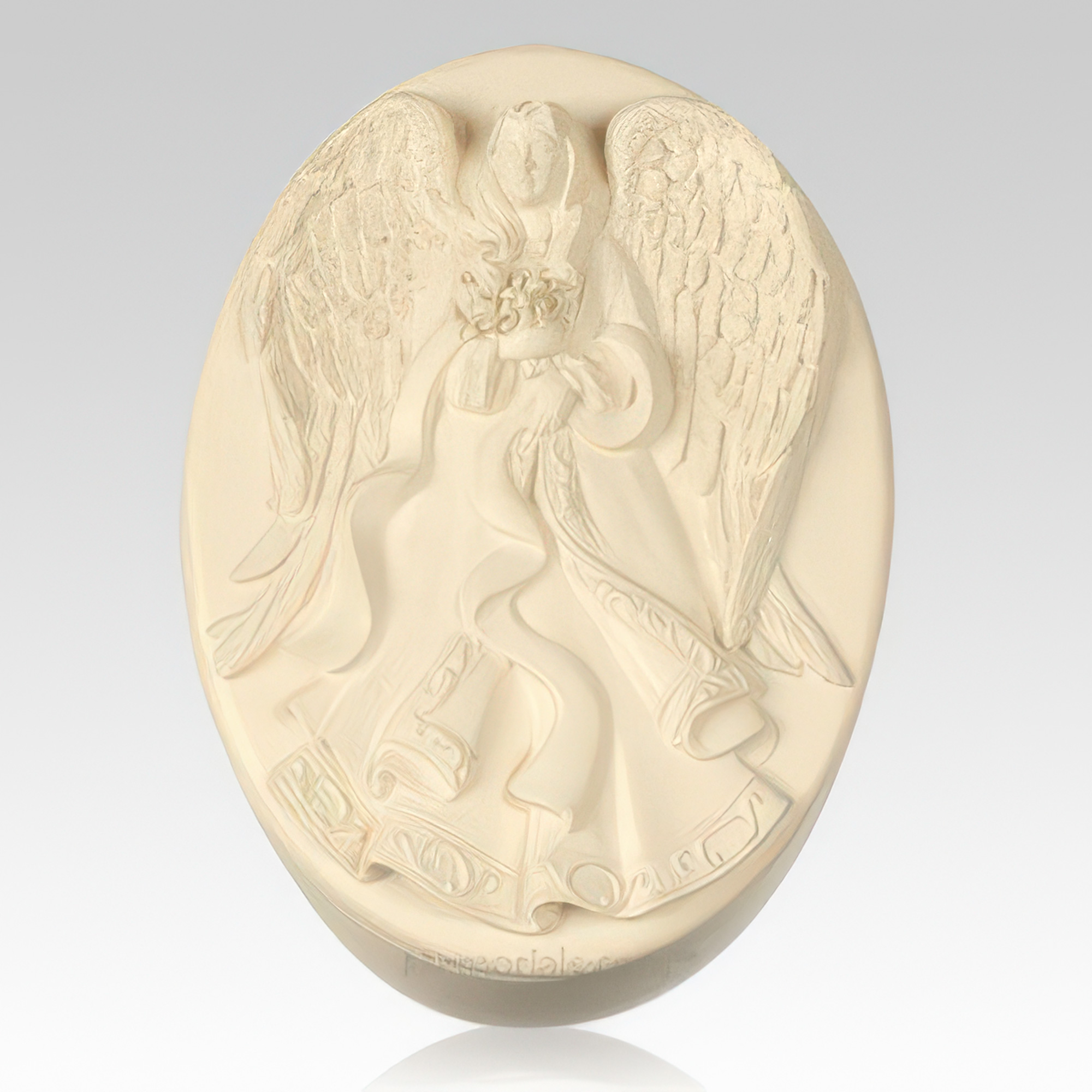 Angel Holding Flowers Keepsake Box