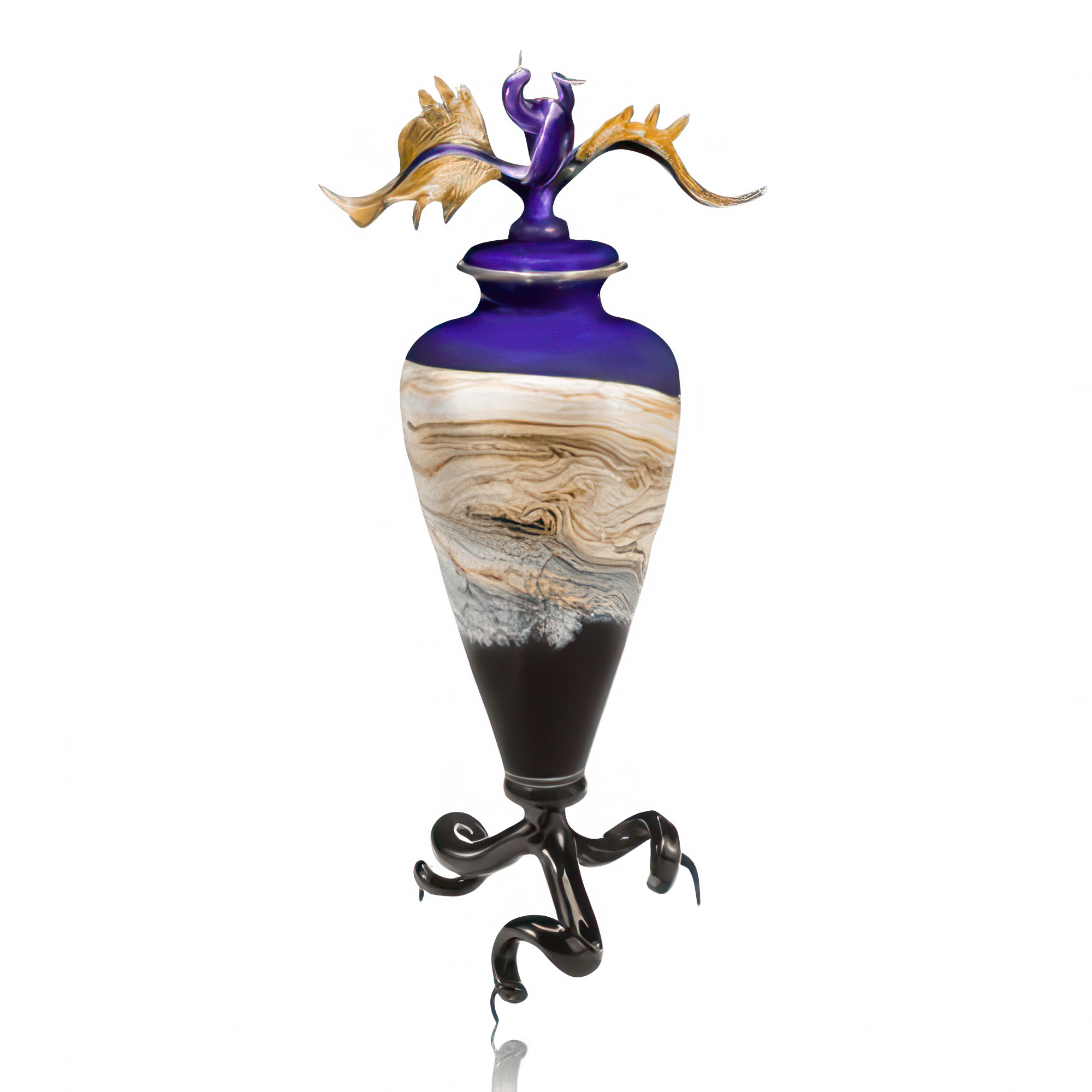 Tendril Amethyst Cremation Urn