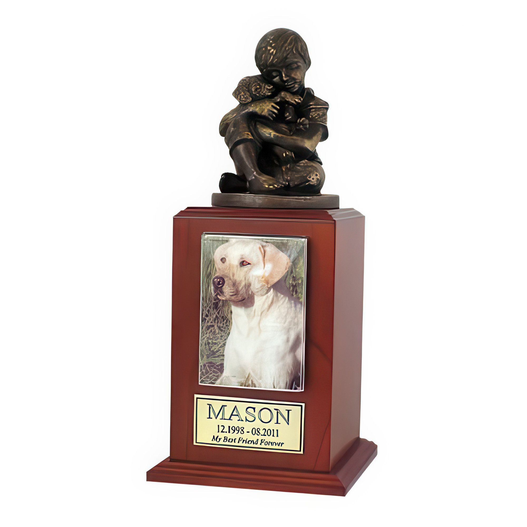 Best Friend Dog Cherry Large Cremation Urn