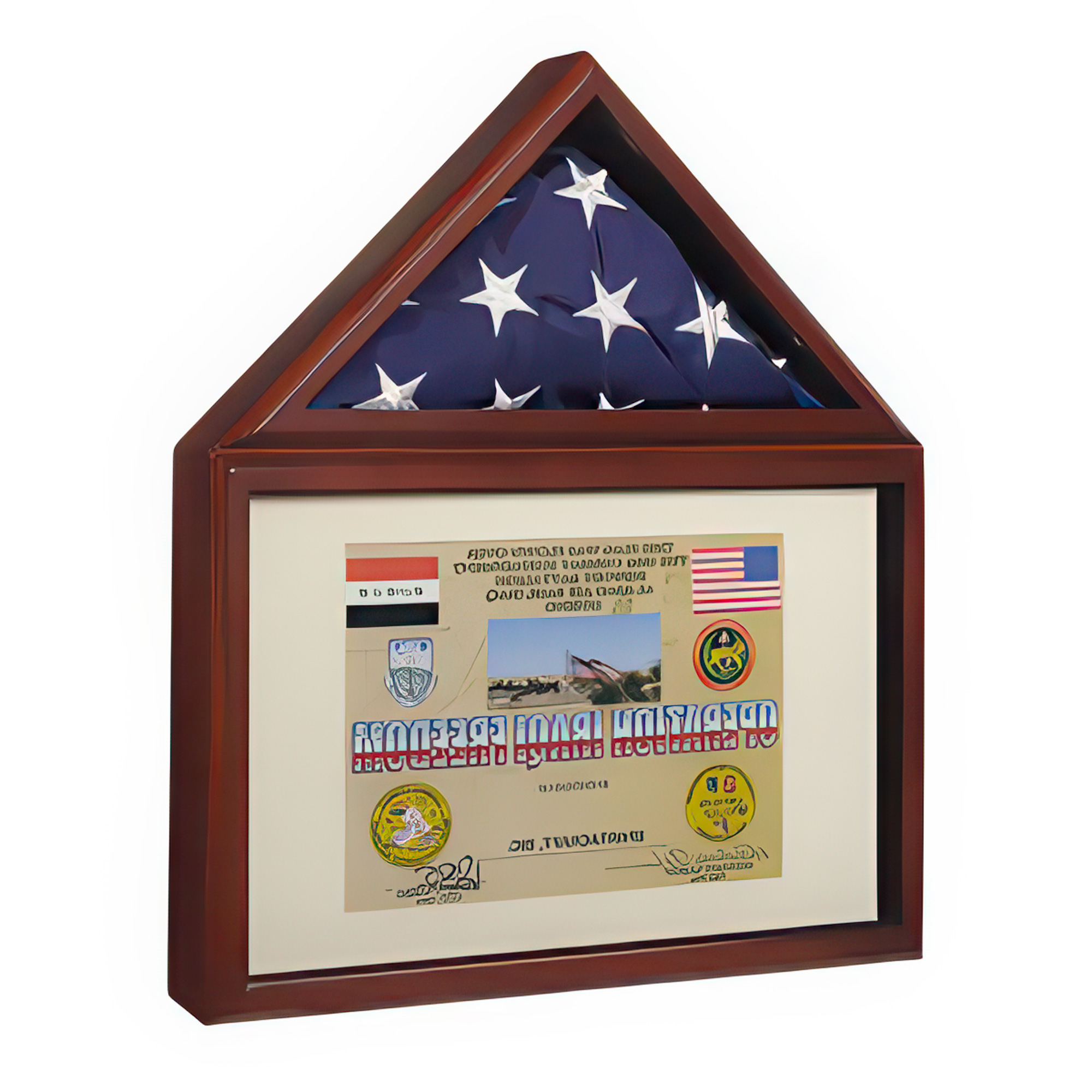Capitol Flag Military Display Case