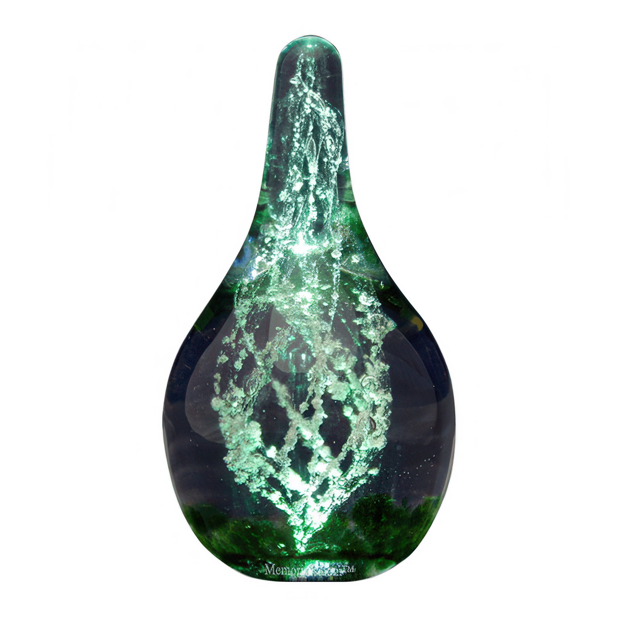 Emerald Tear Pet Cremation Keepsake