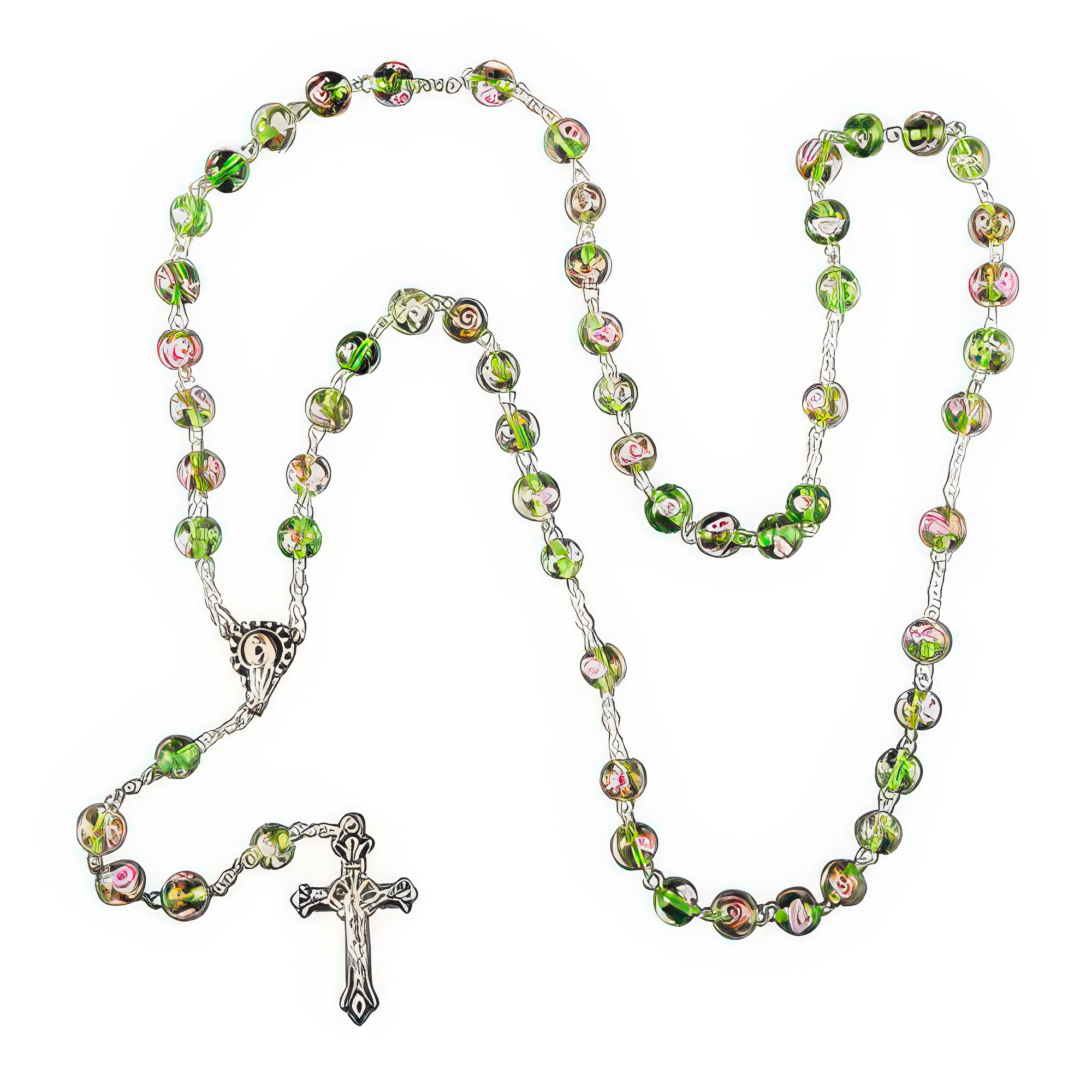 Green Crystal Rosary