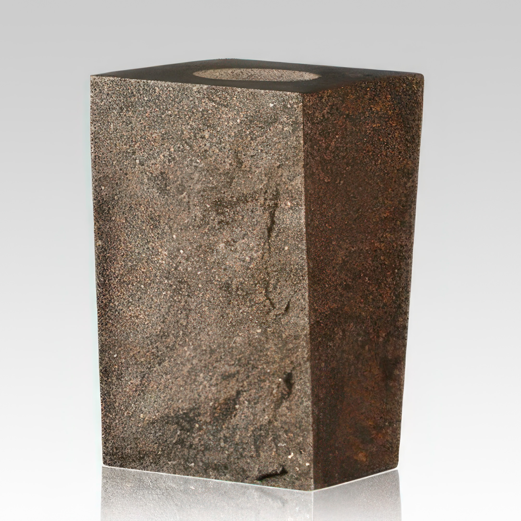 Medium Gray Rustic Granite Vase