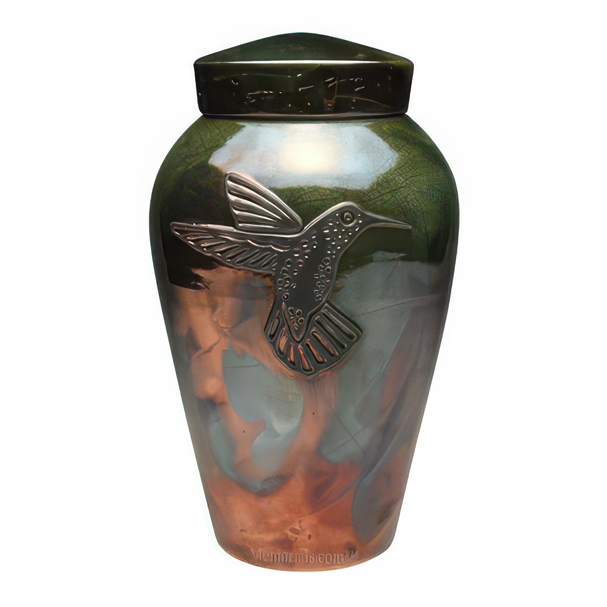 Hummingbird Raku Companion Cremation Urn