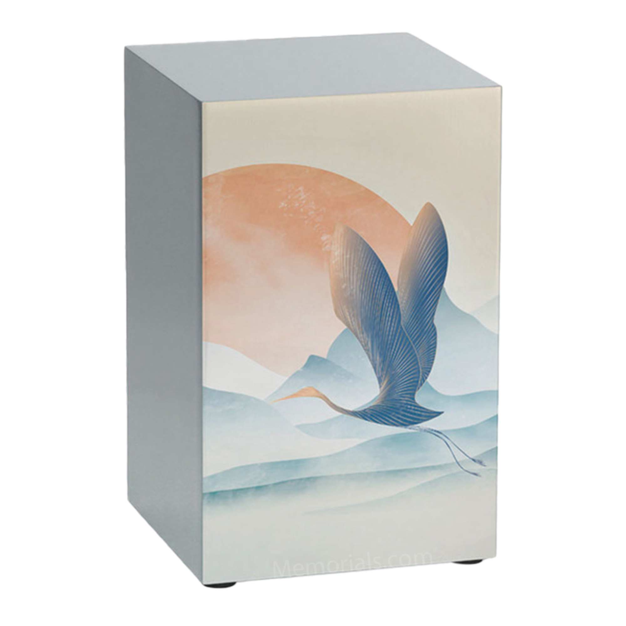 Eternal Crane Metal Niche Urn