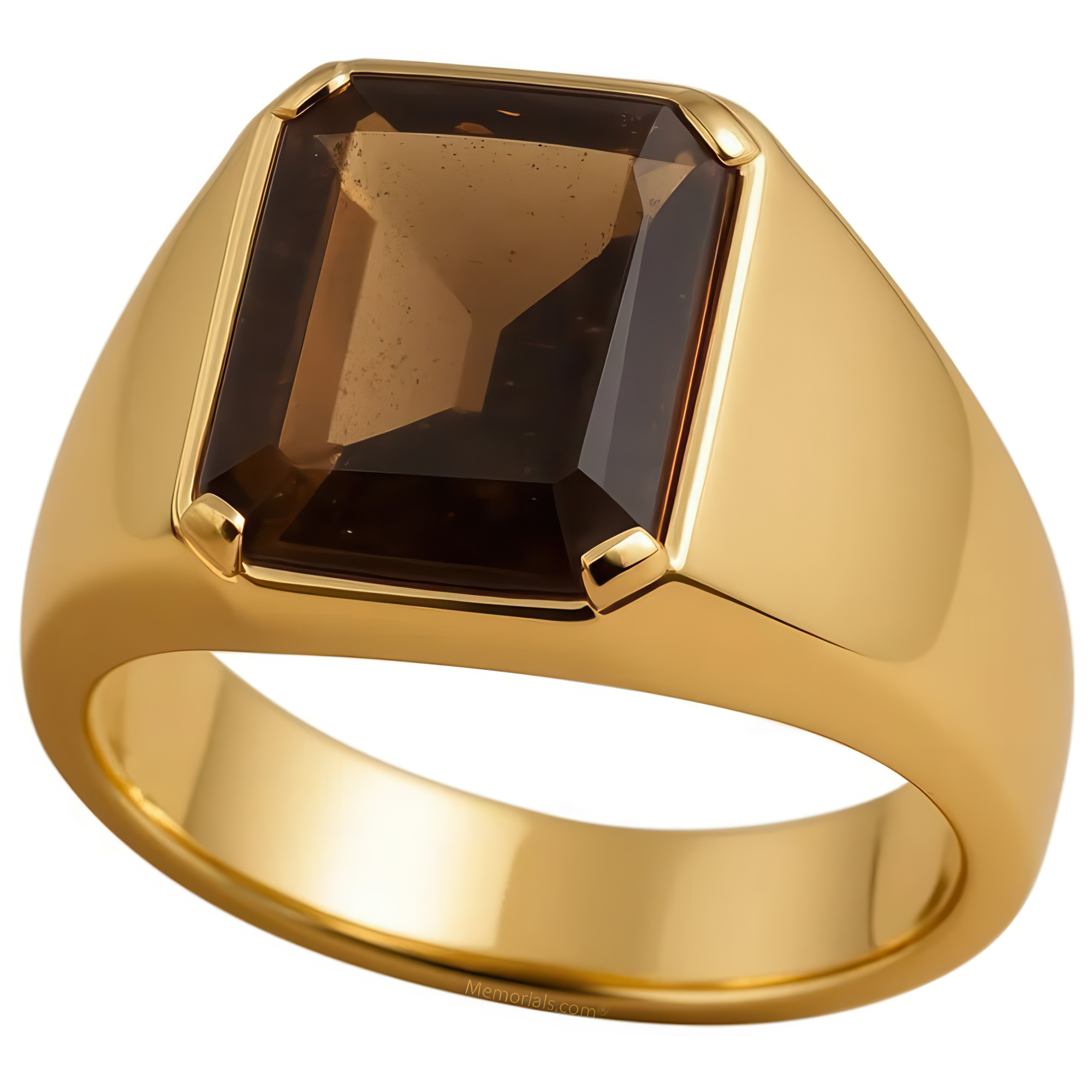 Antique Mens Cremation Crystal Ring