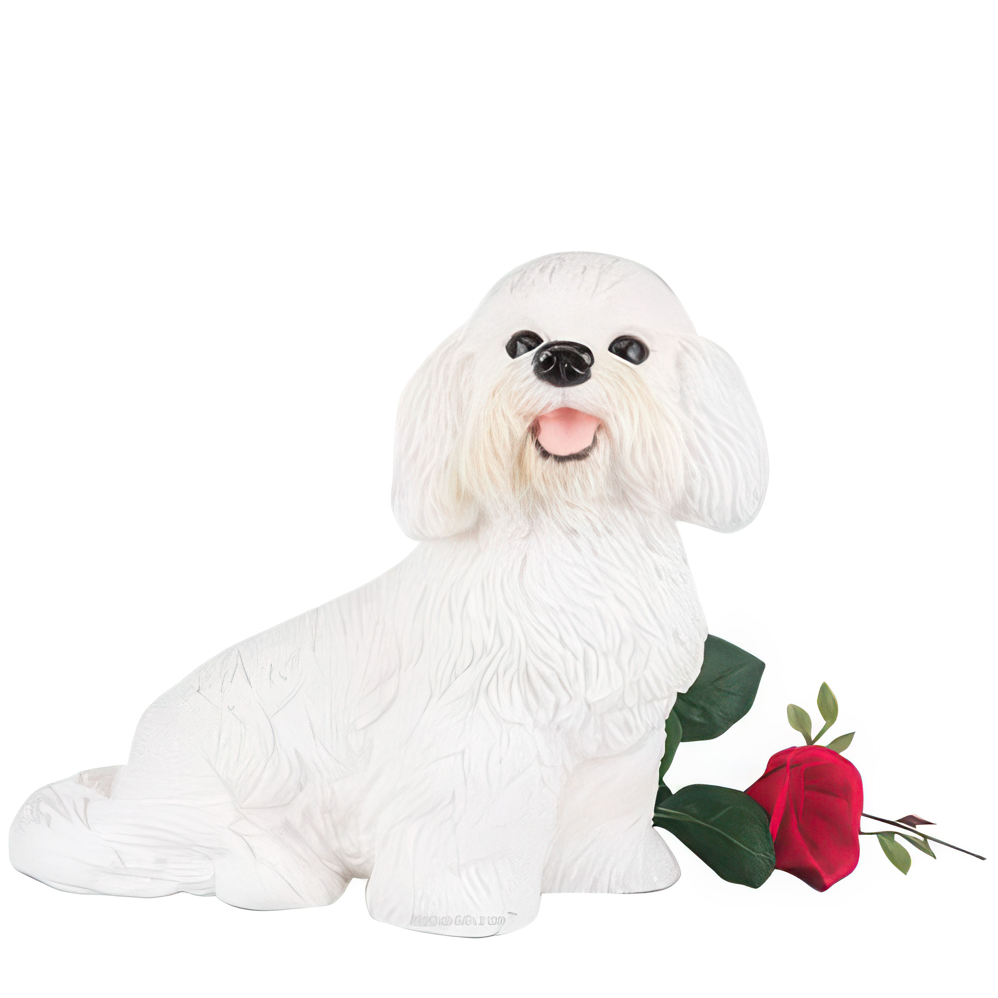 Bichon Frise Cremation Urn