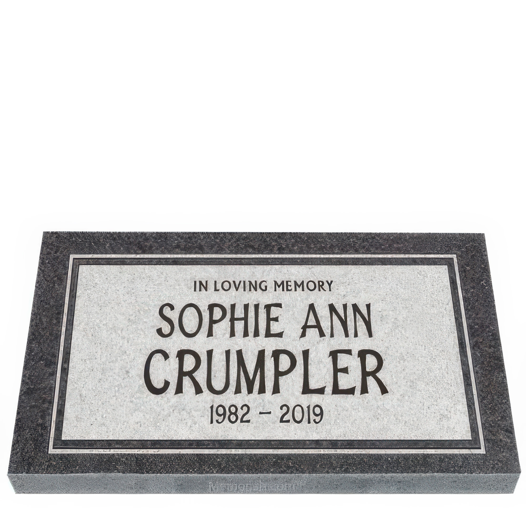 Classic Granite Grave Marker 24 x 14