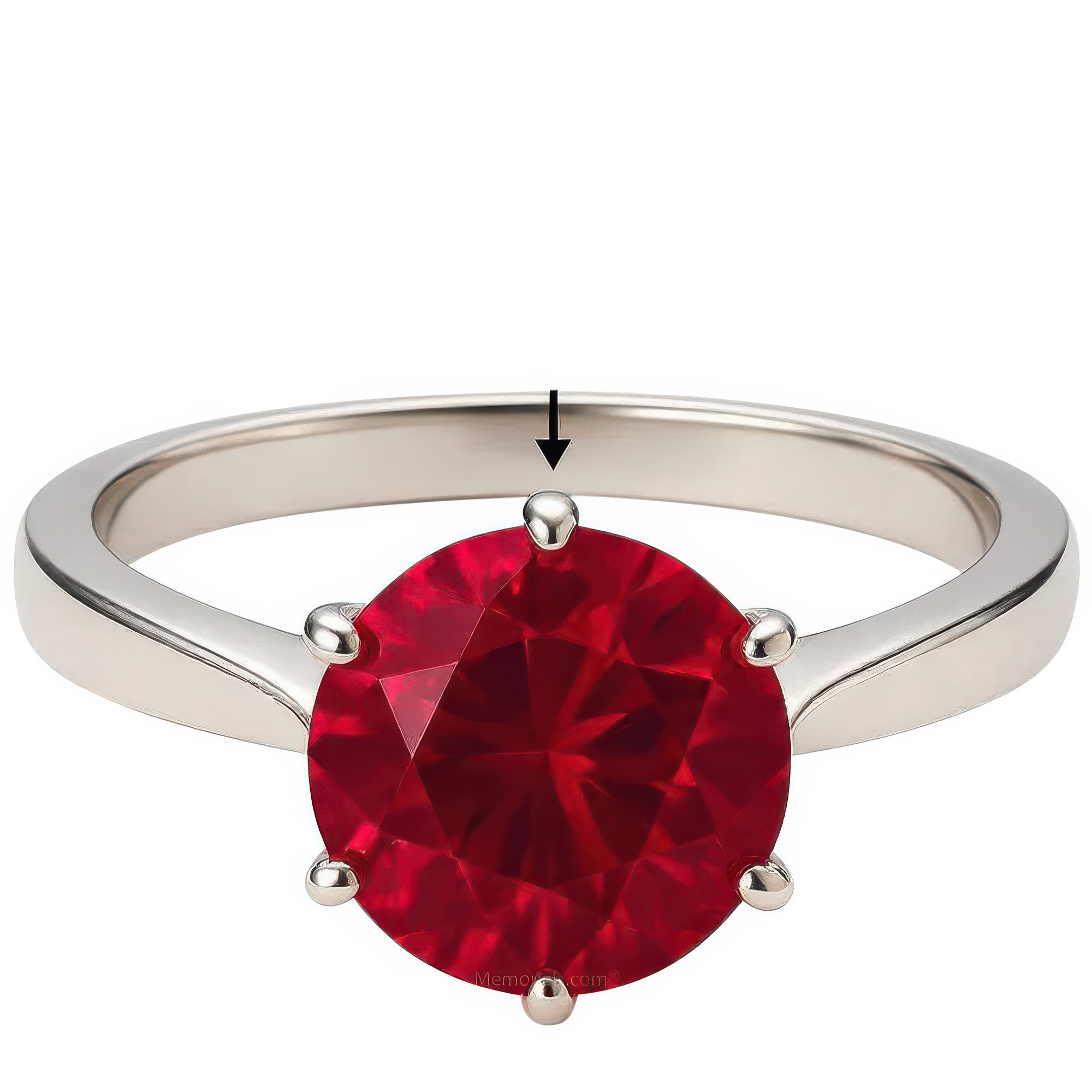 Classic Passion Cremation Crystal Ring