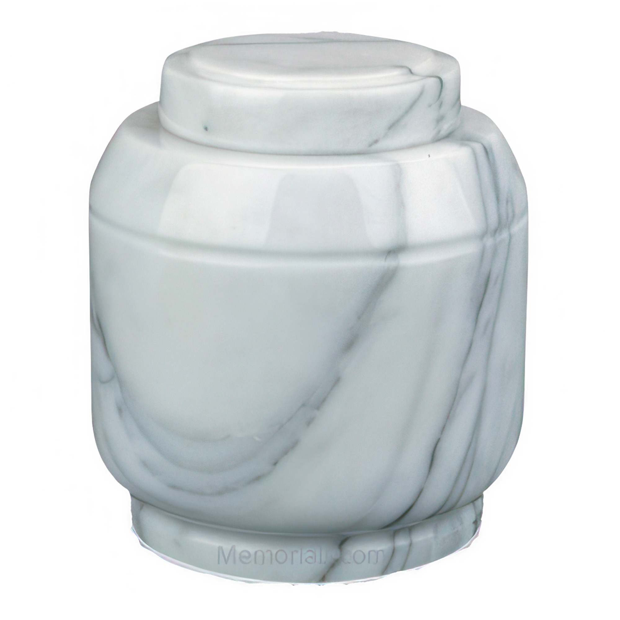 Marquina Curve White Marble Urns