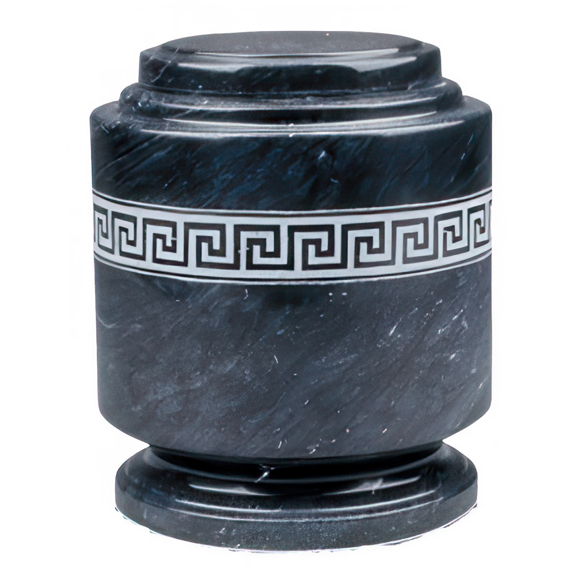 Greek Fret Marble Cremation Urn