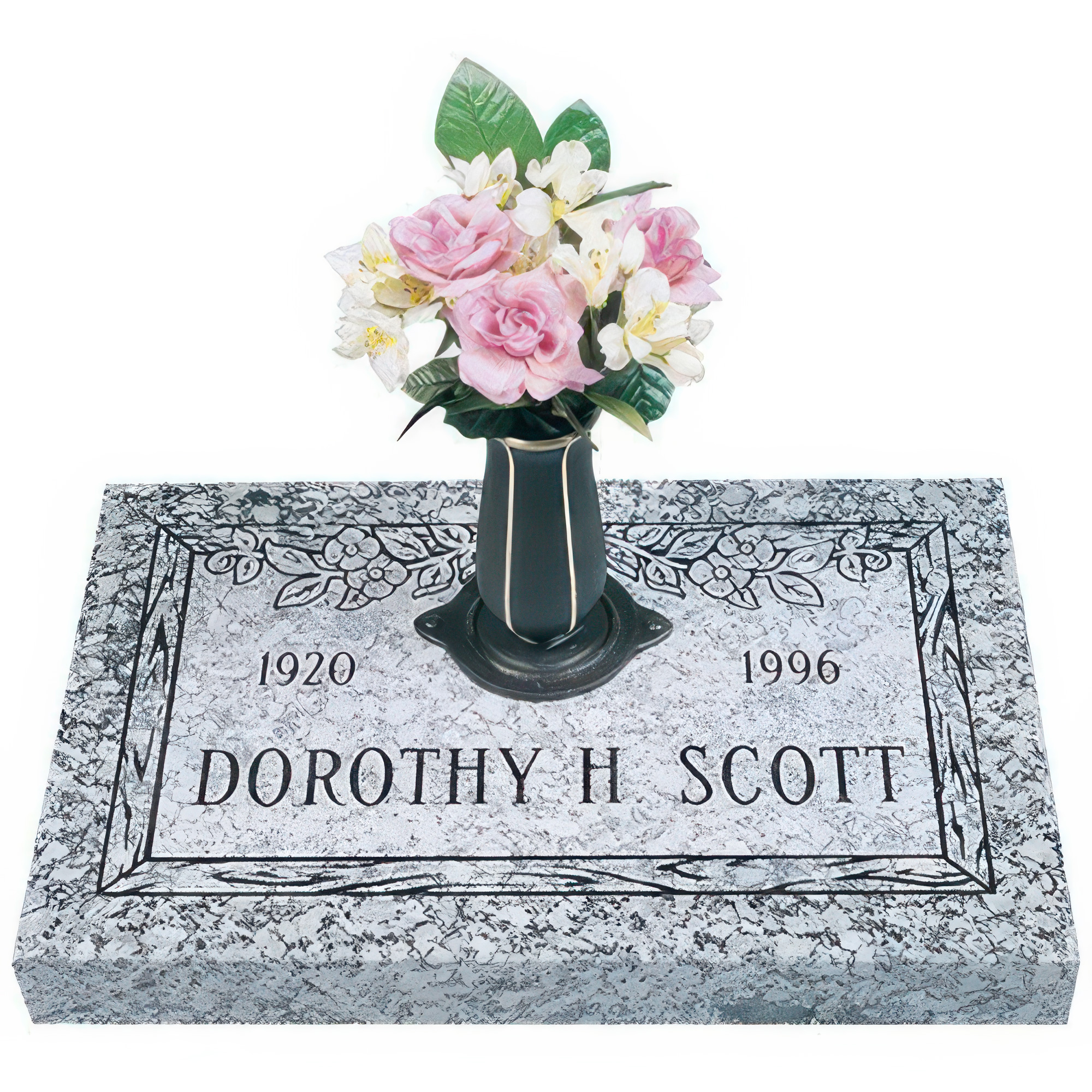 Dogwood Granite Grave Marker 28 x 16