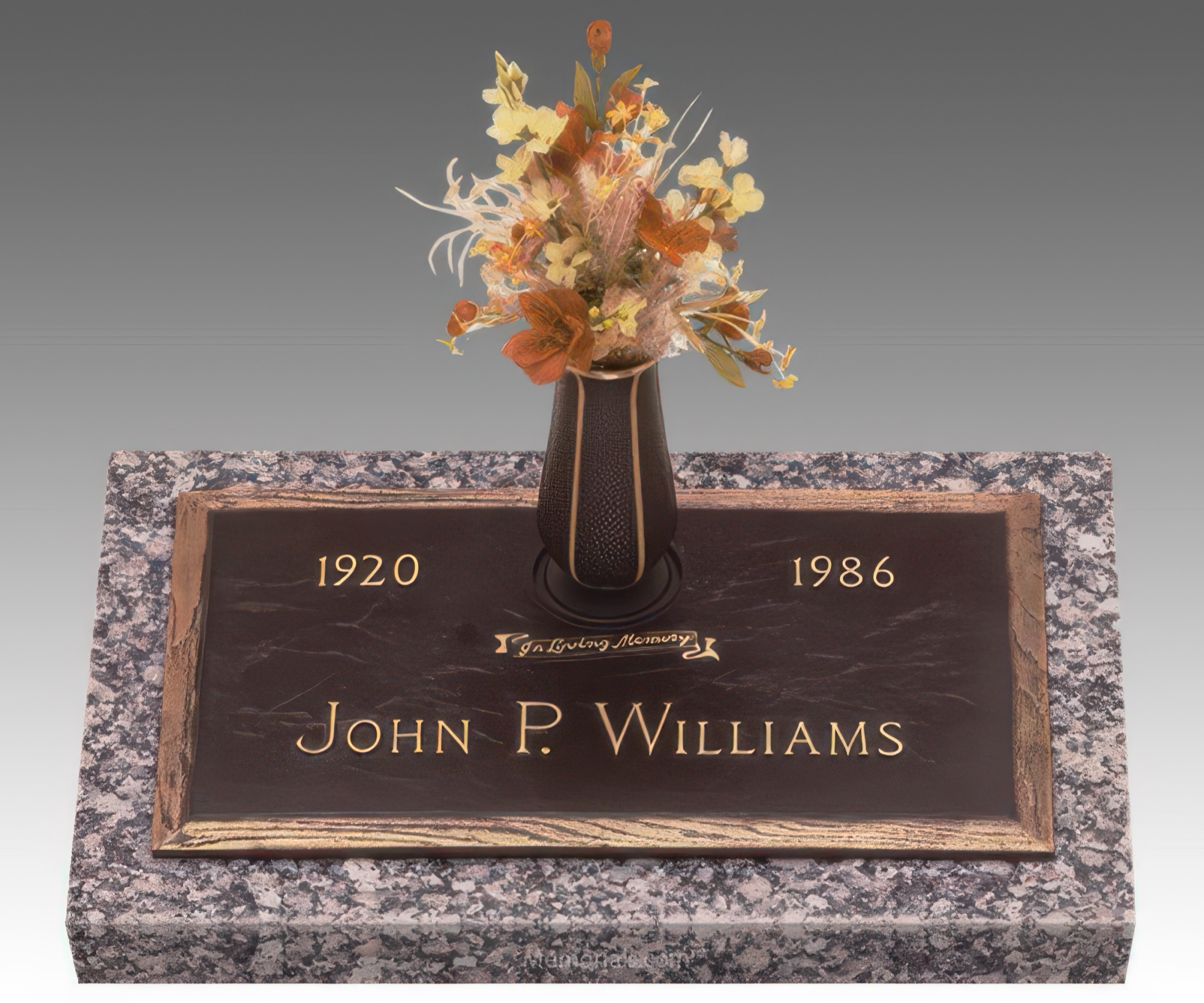 Dynasty Simplicity Bronze Grave Marker 24 x 12