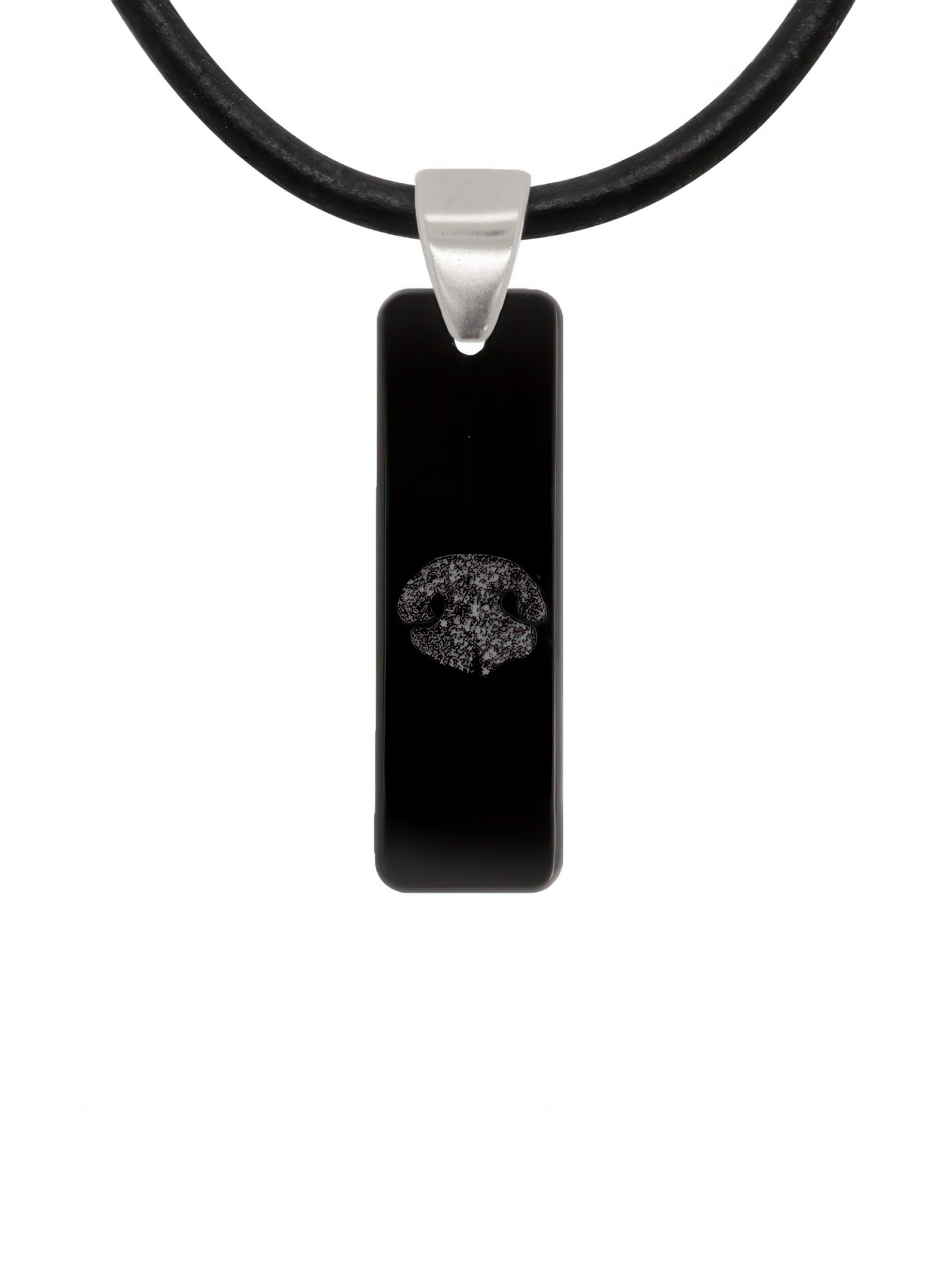Black Noseprint Bar Pendant