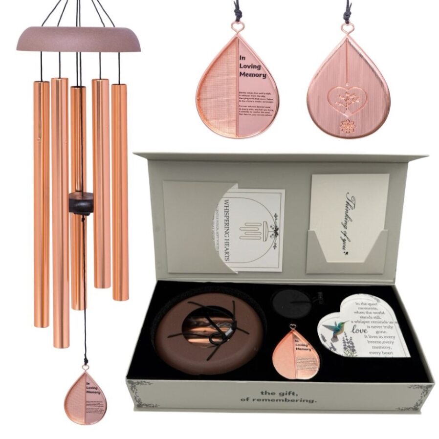 Wind Chime and Heart Keepsake Gift