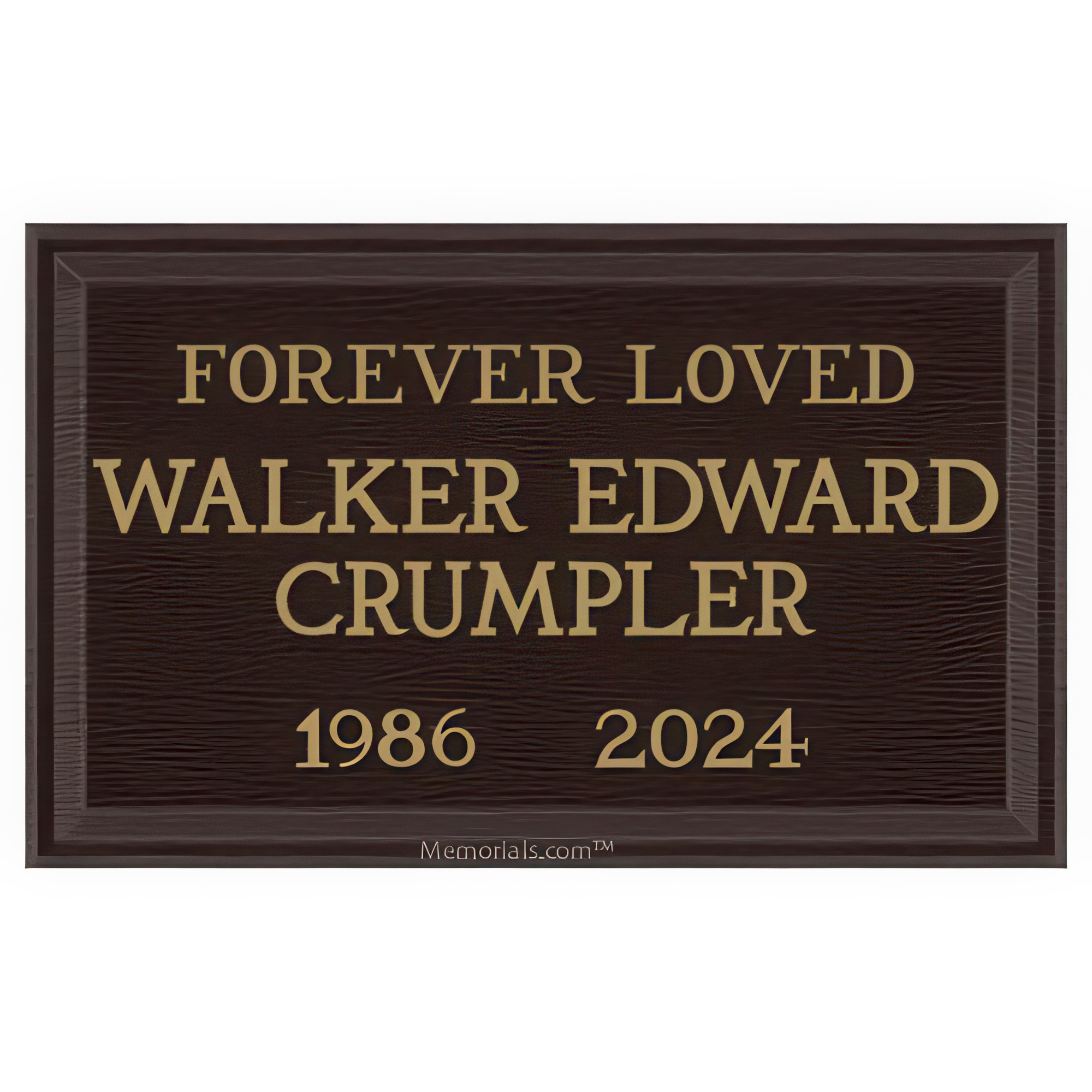 Forever Loved Bronze Niche Plaque