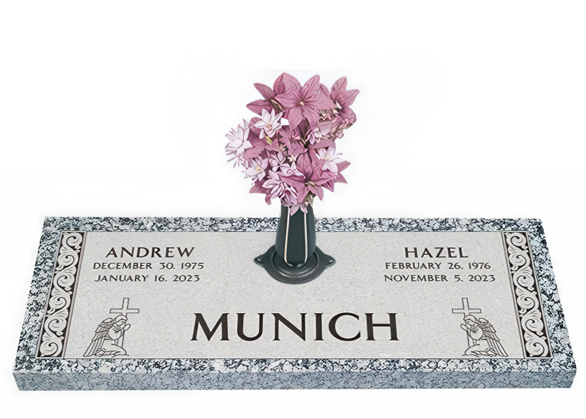 Going Home Companion Granite Headstone 44 x 14